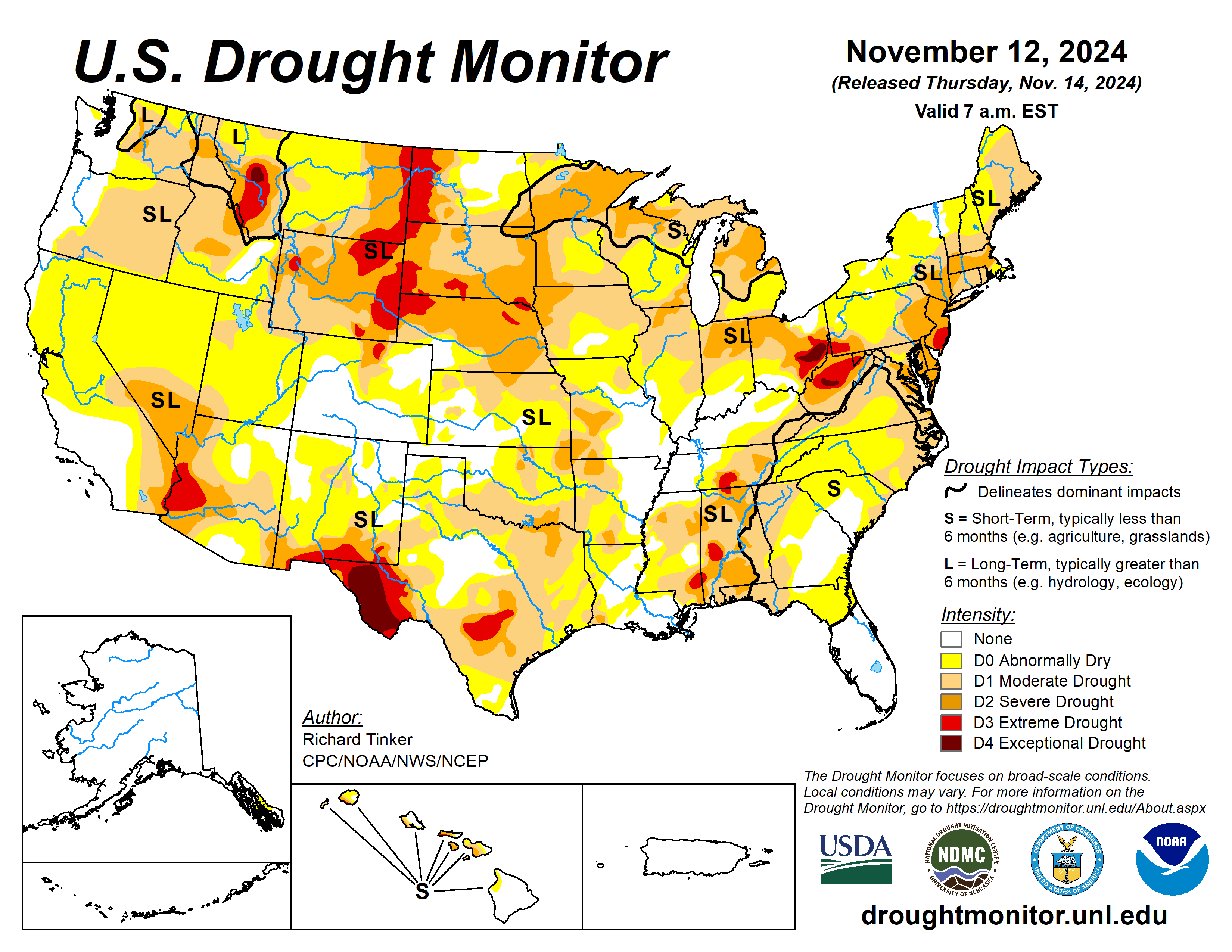 2024 November Drought Monitor