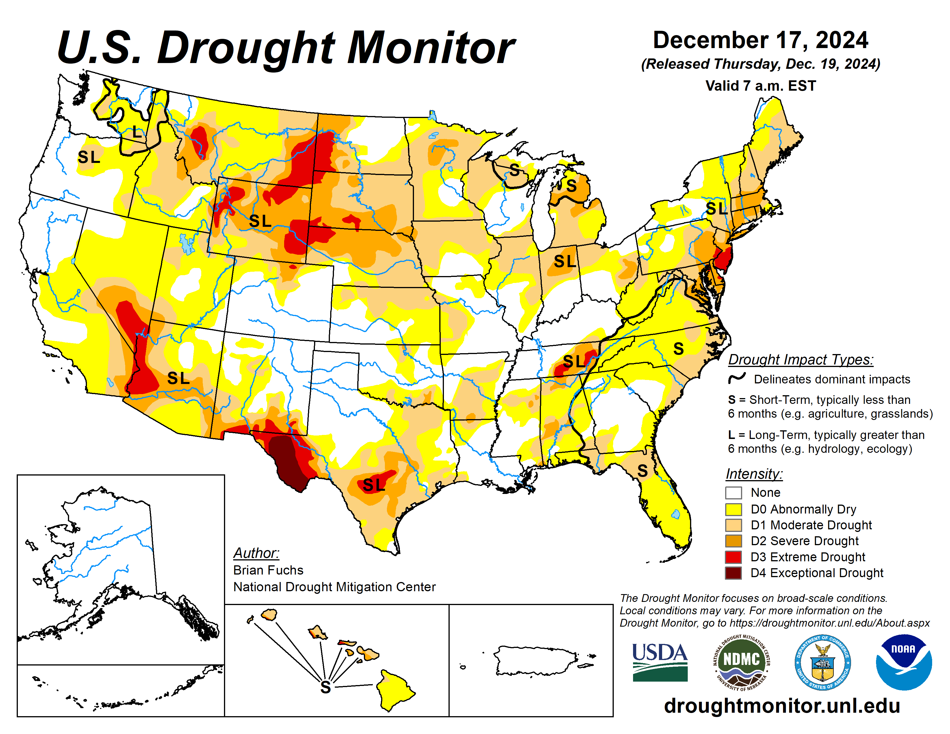 2024 December Drought Monitor