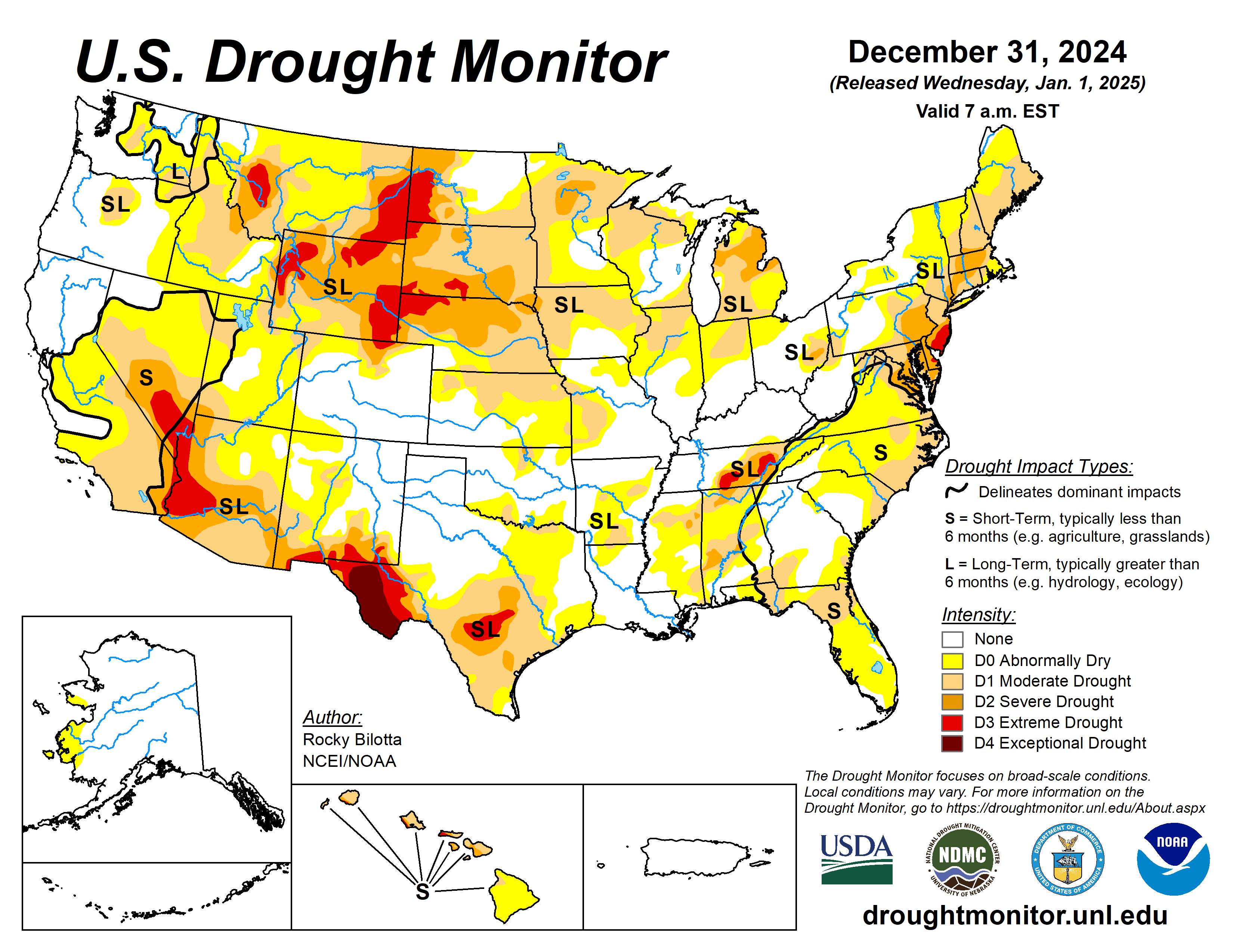 2024 December Drought Monitor